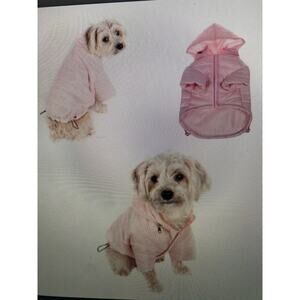 NWT Pet Life “Sporty Avalanche” Light Weatherproof Coat, Pink, Large